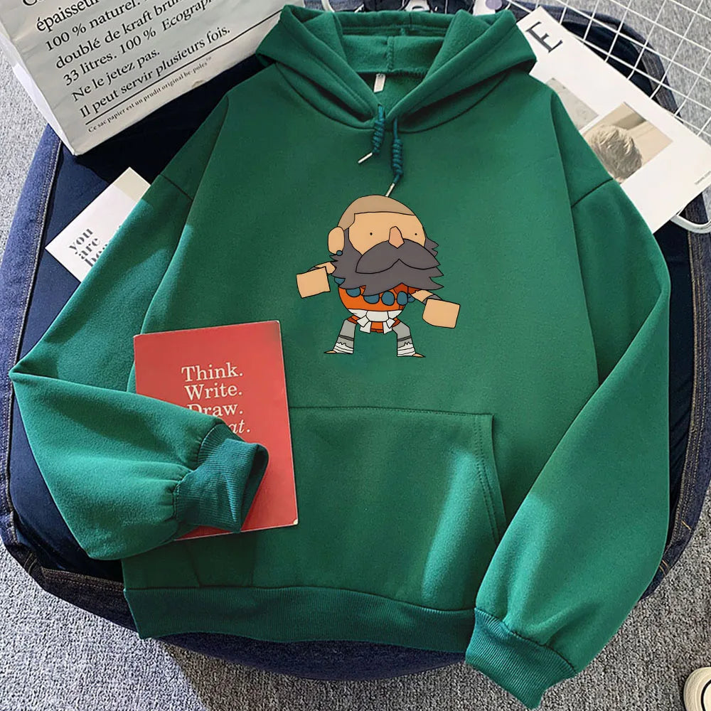 Women's Cute Cartoon-Printed Hooded Pullover Sweatshirt by Beiletong - Autumn/Winter