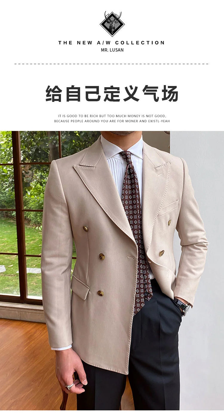 NSTOPOS Men's England Style Slim Fit Blazer - Casual & Stylish Blazer Jacket for Men