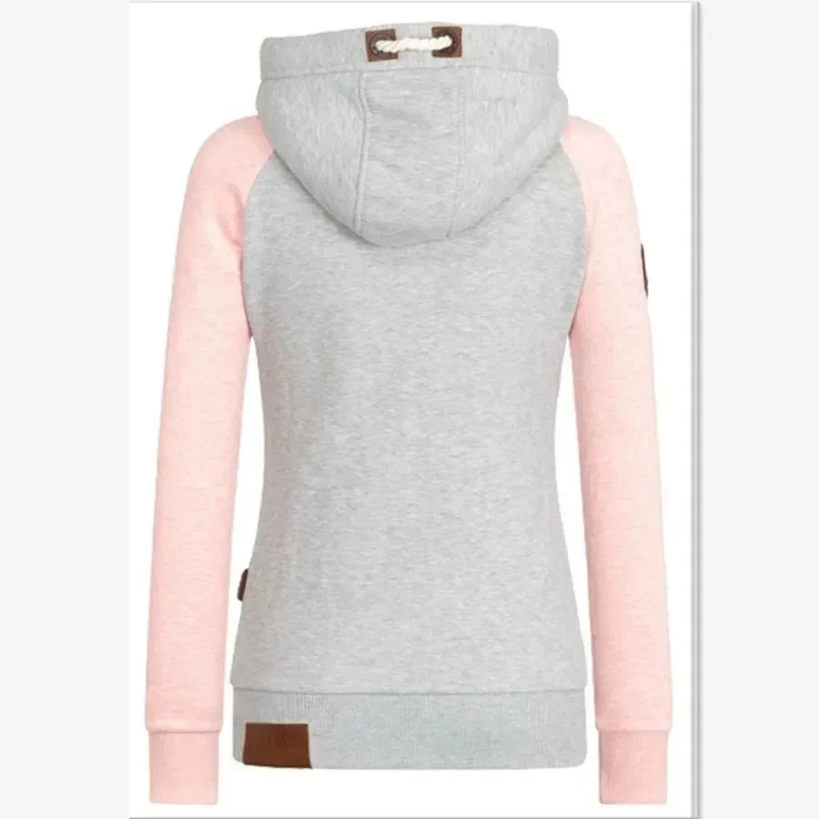 Btsukimi Women's Slim Fit Hooded Zip-Up Sweatshirt - Casual Spring & Autumn Jacket