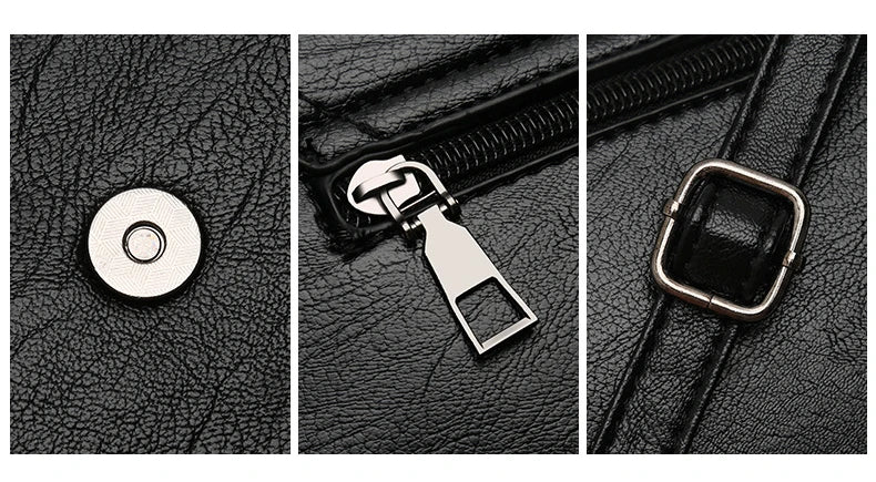 NoEnName_Null PU Shoulder Bag for Women – Soft Square Design with Interior Compartments