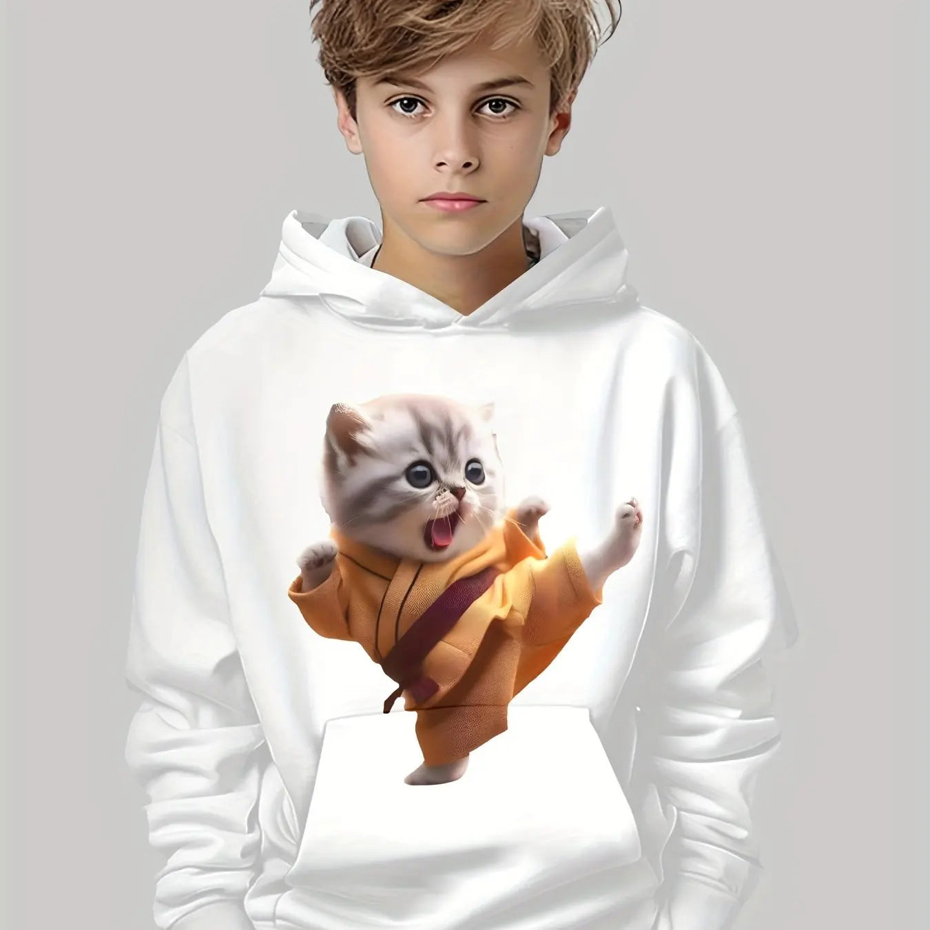 Colorful Cartoon Print Kids Sweatshirt – Casual Pullover for Boys & Girls (Ages 3–12)