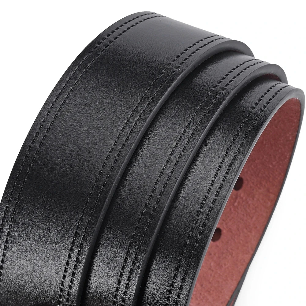 NoEnName_Null Casual PU Belt for Men - Adjustable, Durable, Stylish Accessory