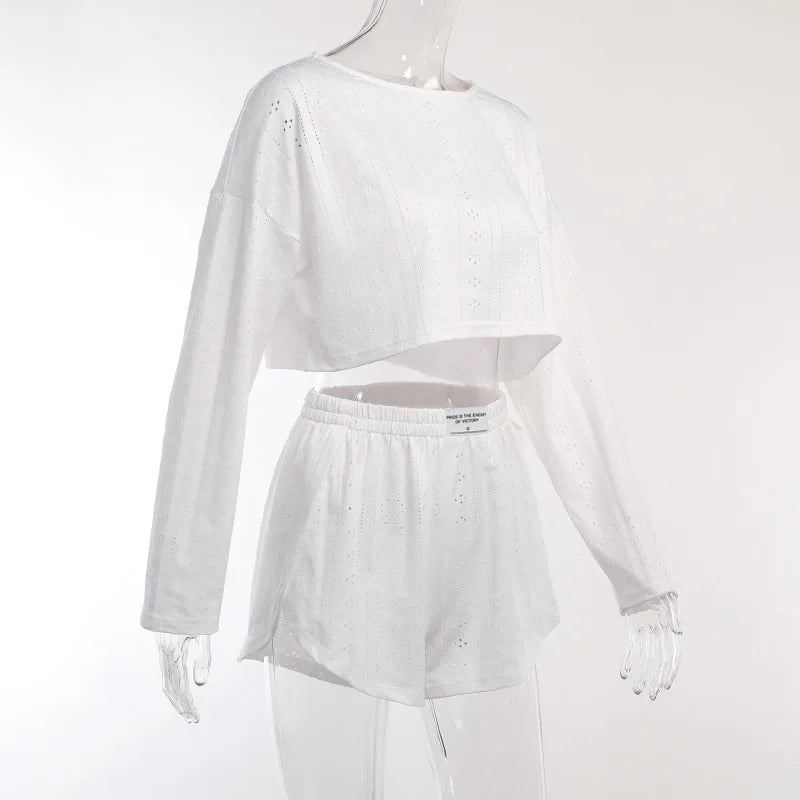 CYSAYS Women’s Casual Pullover Top with Hollow Out Details & Flare Sleeves – Summer 2024 Collection