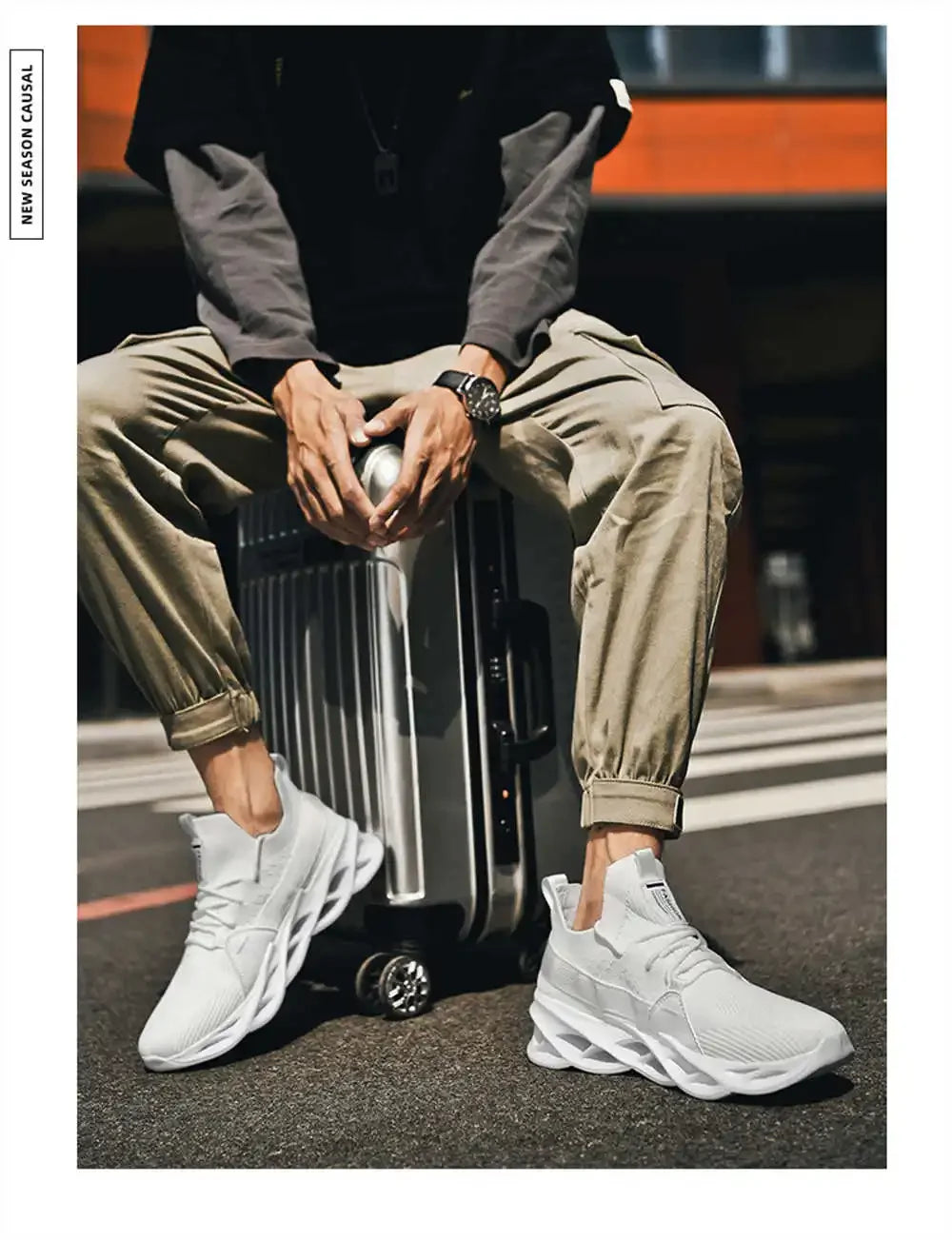 hundunsnake Breathable Mesh Lace-Up Casual Shoes for Men & Women – Lightweight & Non-Slip with Height Increase