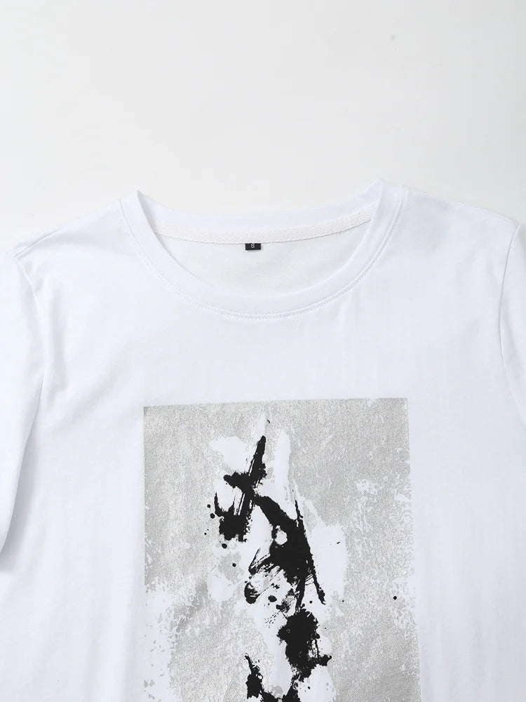 A sexy and stylish solid color tee for women made with high-stretch polyester spandex blend