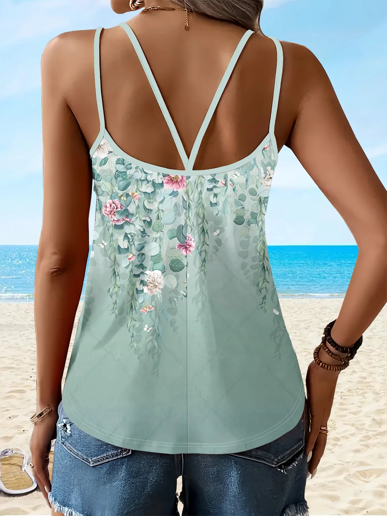 Boho Style Summer Knit Dress – Printed, High Stretch, Lightweight & Comfortable