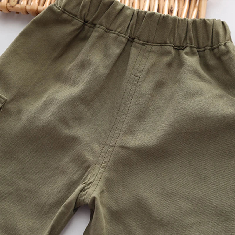 NoEnName_Null Summer Cartoon Cotton Set for Boys (1-3Y) – Sleeveless Pullover Outfit