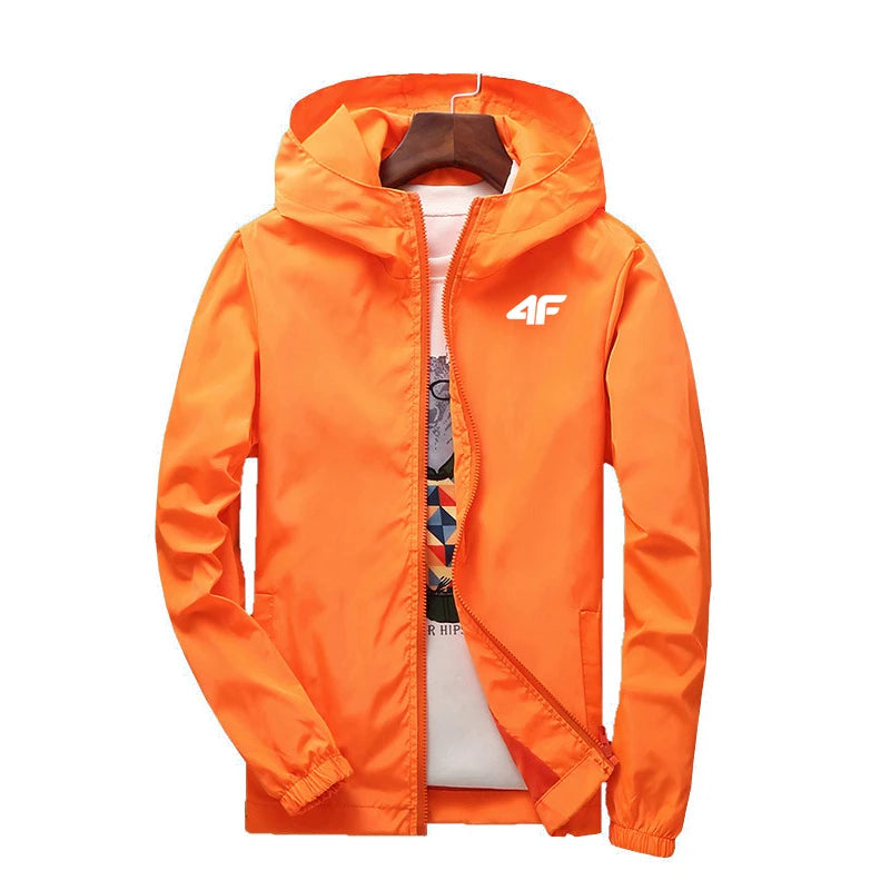 Kappa Men's Luxury Brand Windbreaker Jacket – Waterproof, Multi-Pocket, Casual Autumn & Winter Outerwear