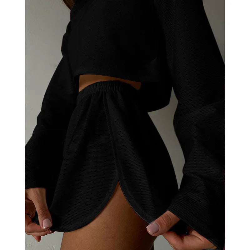 CYSAYS Women’s Casual Pullover Top with Hollow Out Details & Flare Sleeves – Summer 2024 Collection