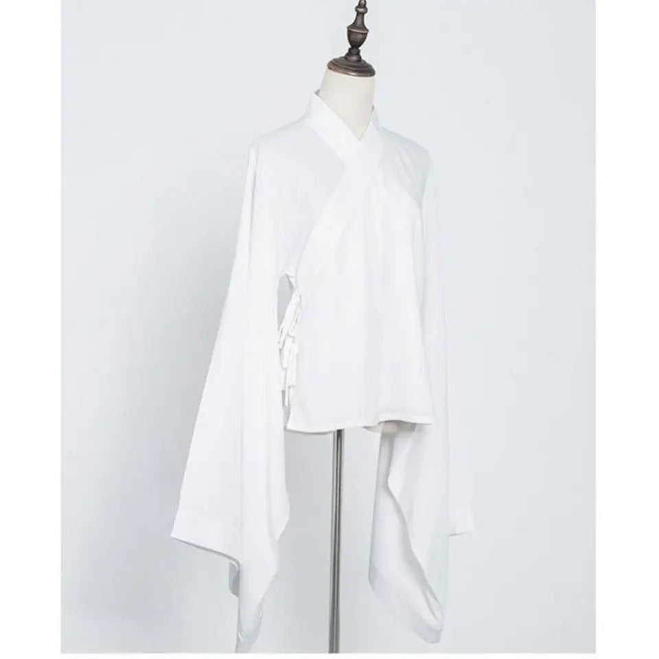 Chinese Traditional Clothing Handfu Lady Black and white Tops Skirt Suit Underwear Ancient Home Pants