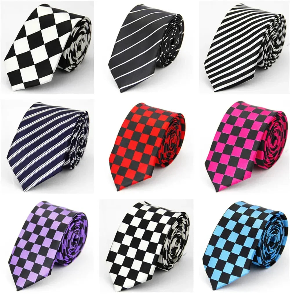 NoEnName_Null Silk Neck Tie - Plaid, Floral, Striped & More