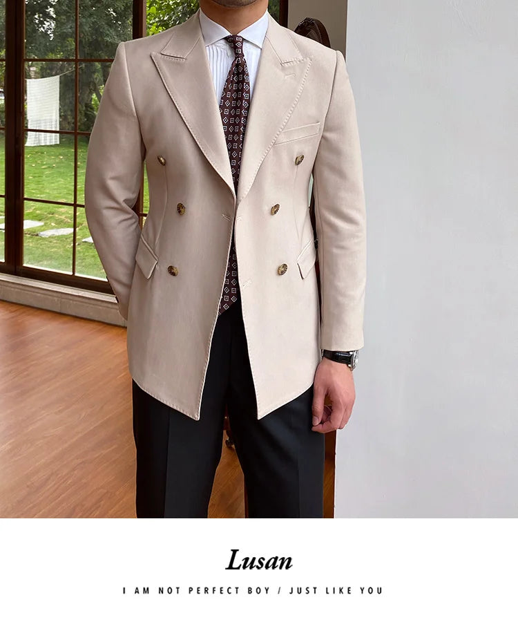 NSTOPOS Men's England Style Slim Fit Blazer - Casual & Stylish Blazer Jacket for Men