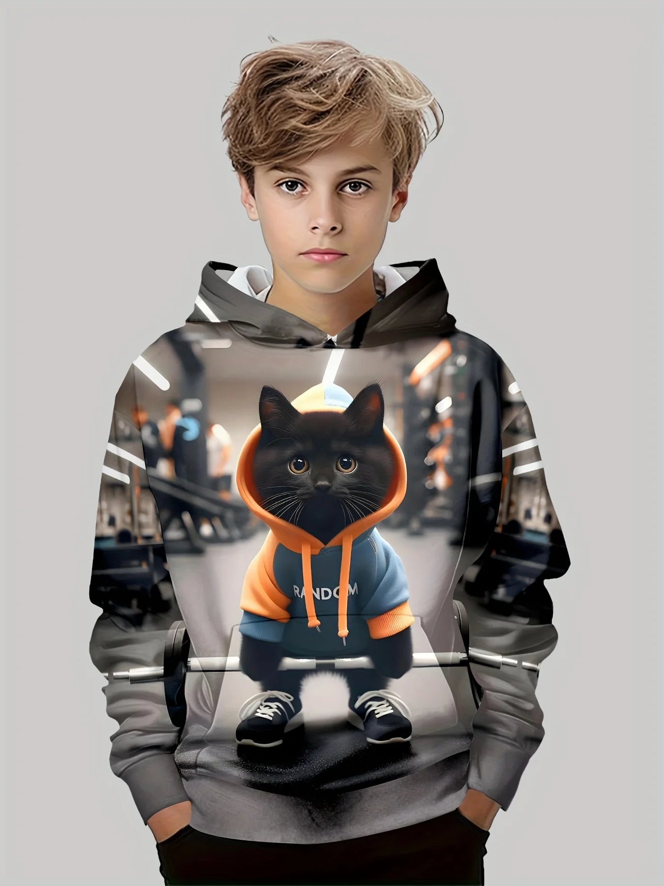 Colorful Cartoon Print Kids Sweatshirt – Casual Pullover for Boys & Girls (Ages 3–12)