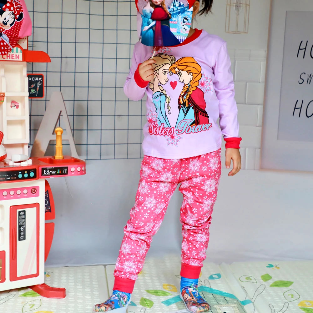Disney Unisex Cartoon Pajamas for Kids (Ages 4-6Y) – Soft Cotton, Fun & Comfortable for All Seasons