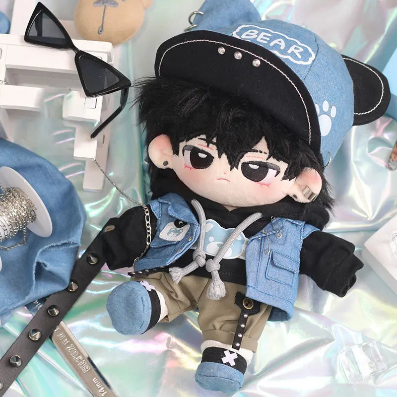 NoEnName_Null 20 cm Plush Doll Clothes - Fashionable Coat Accessory for BJD/SD Dolls