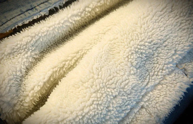 Shangkaka Men’s Vintage Slim Fit Denim Jacket - Autumn & Winter Outerwear