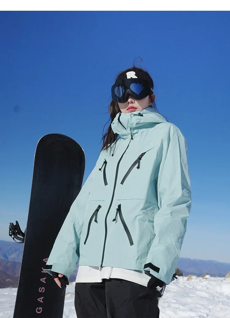Gsou Snow Waterproof and Warm Adult Ski Jacket - High Breathability, -30°C Protection, Available in Multiple Sizes