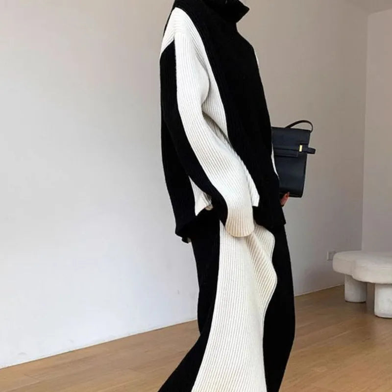 NoEnName_Null Women's Winter Splice Plush Scarf – Stylish & Cozy Casual Accessory