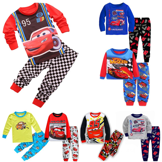 Disney Unisex Cartoon Print Cotton Pajamas for Kids (Ages 4-6Y)