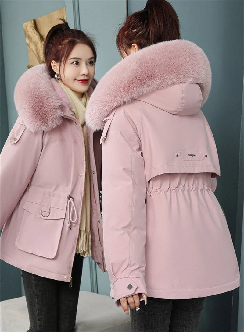 Women's Thick Hooded Winter Jacket - Warm & Stylish