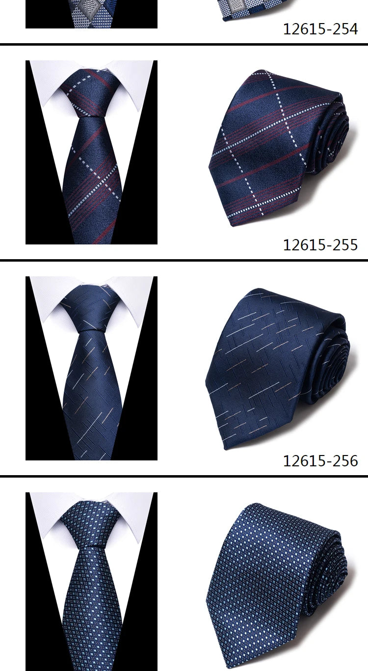 Dark Blue wedding Neck silk Tie 