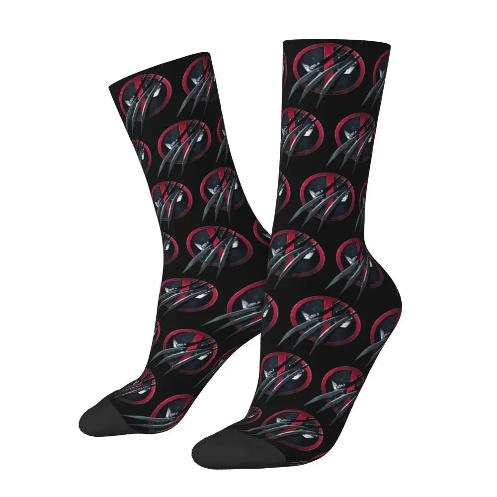 MINISO Deadpool Cosplay Socks - Unisex Movie & TV Accessories