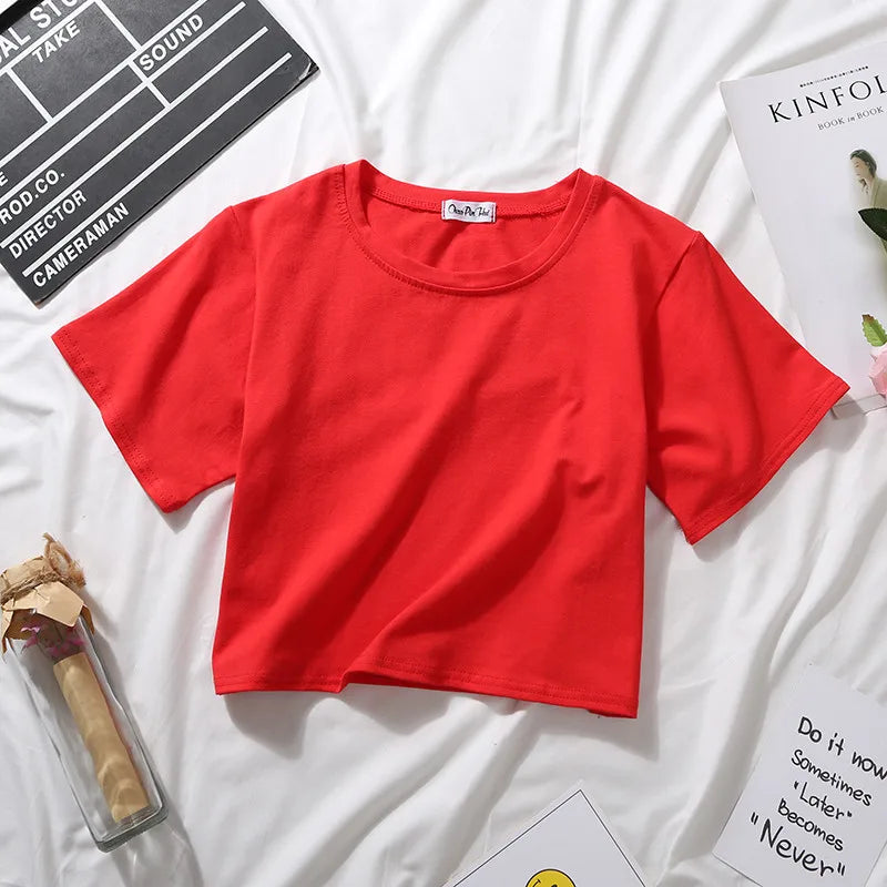 Women's Casual O-Neck Loose Fit Short Sleeve Tee – Summer 2025 | Dozw