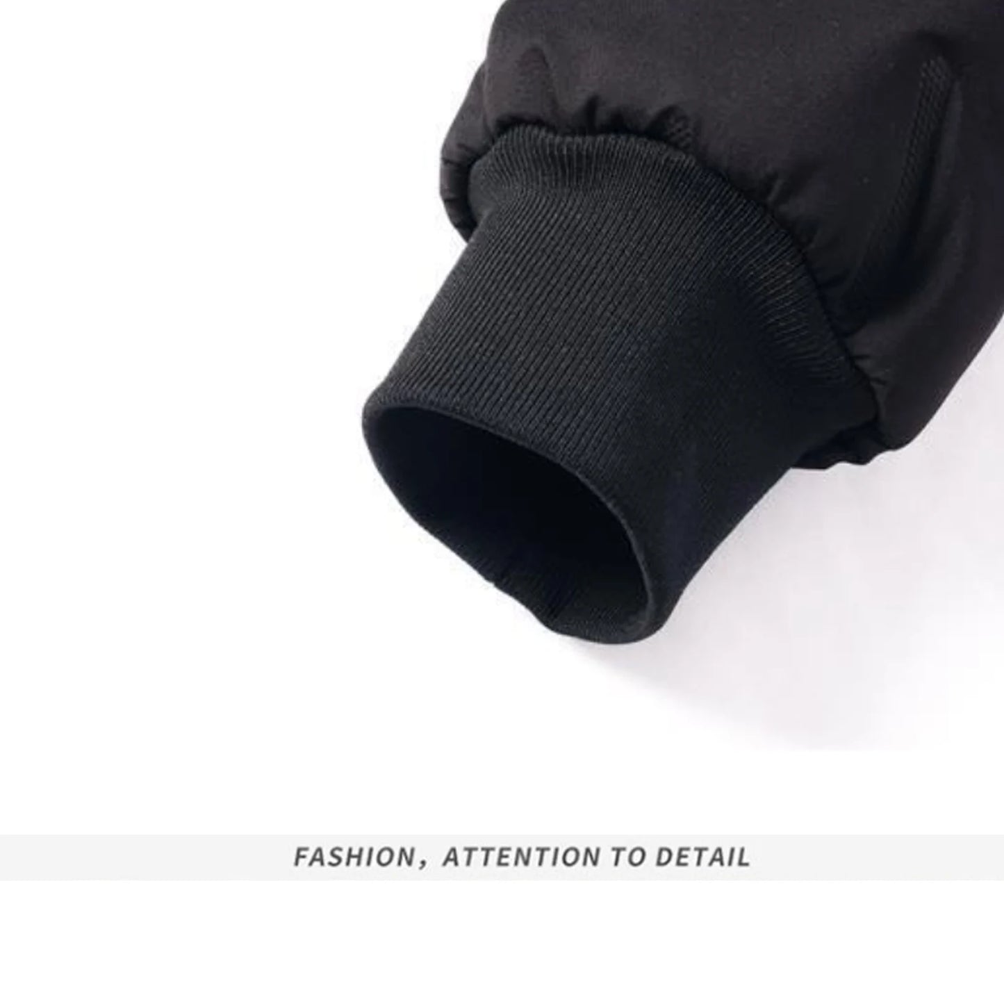 NoEnName_Null Men's Casual Zipper Jacket – Thick Polyester Outerwear for Autumn & Winter