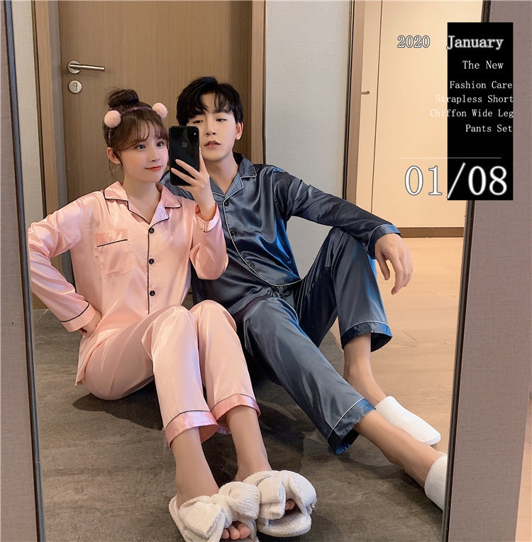 Song of Silk Women's Satin Pajama Set - Full-Length Solid Silk Sleepwear