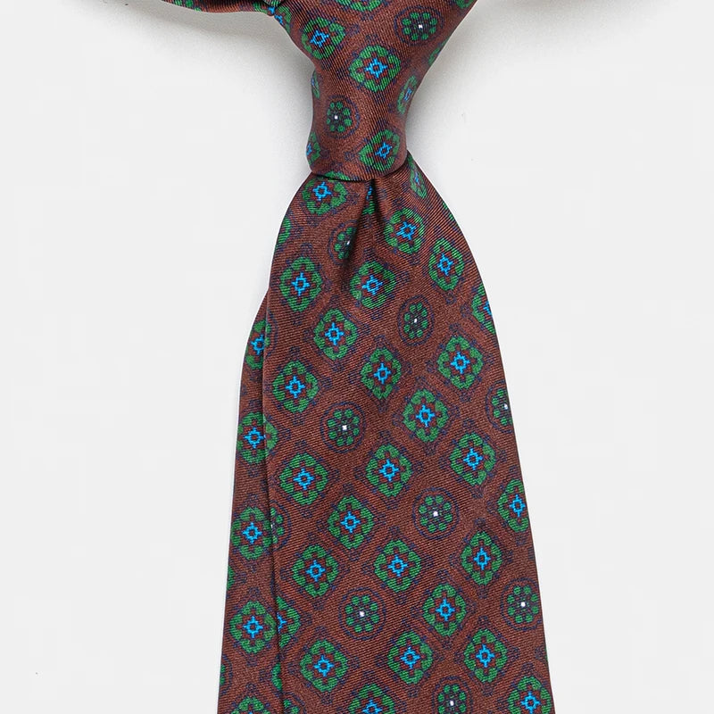 ZOMETG Floral Silk Neck Tie for Men