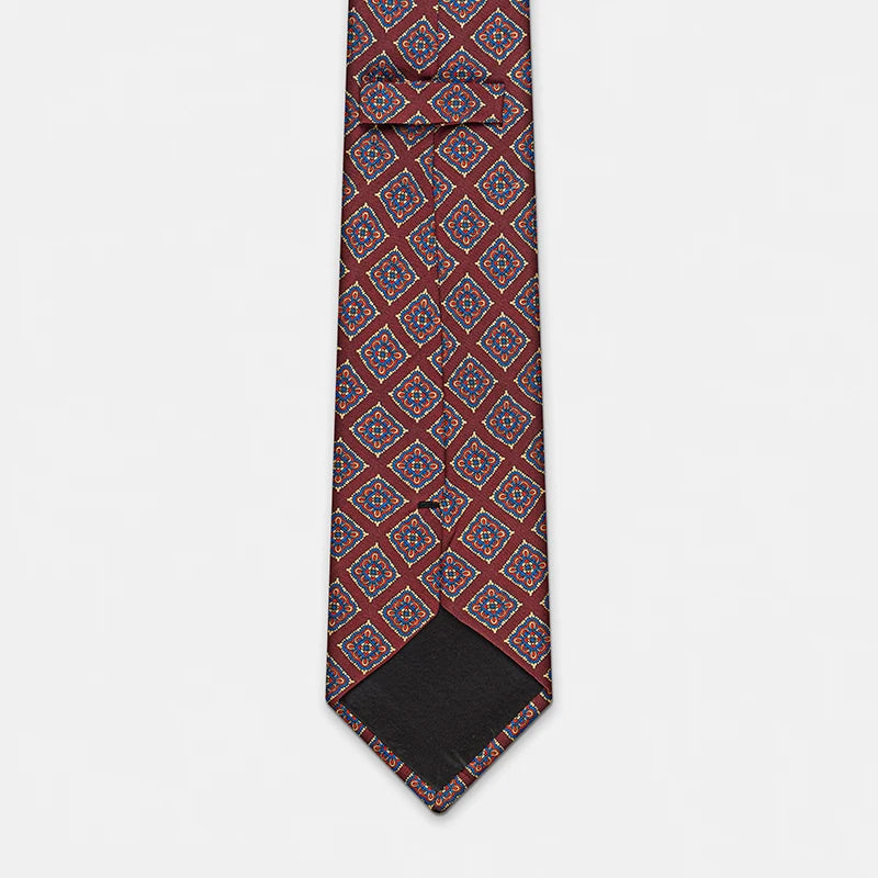 ZOMETG Floral Silk Neck Tie for Men