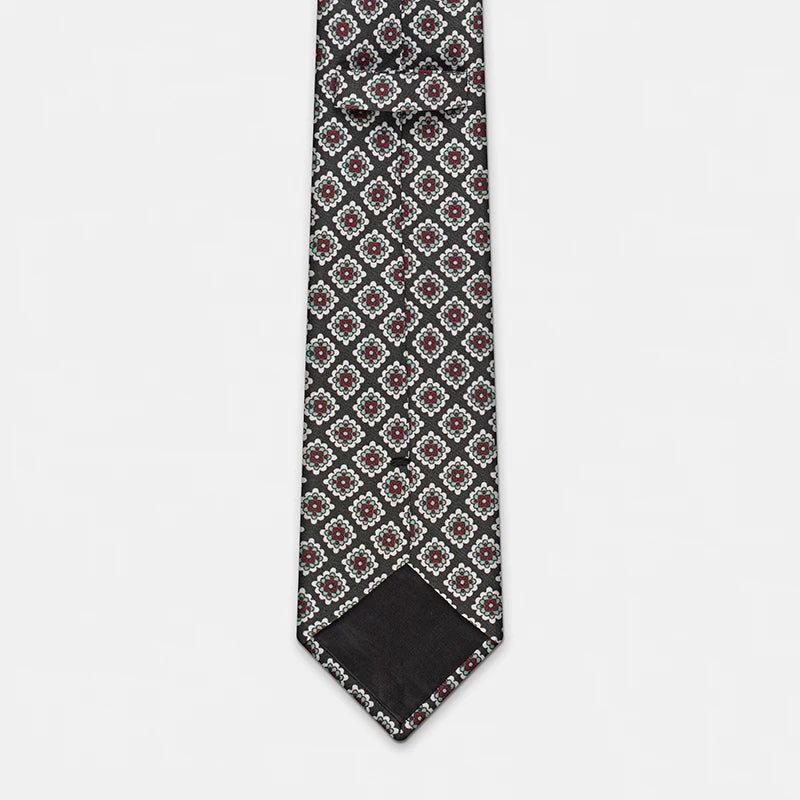 ZOMETG Floral Silk Neck Tie for Men