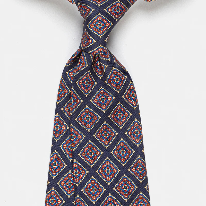 ZOMETG Floral Silk Neck Tie for Men