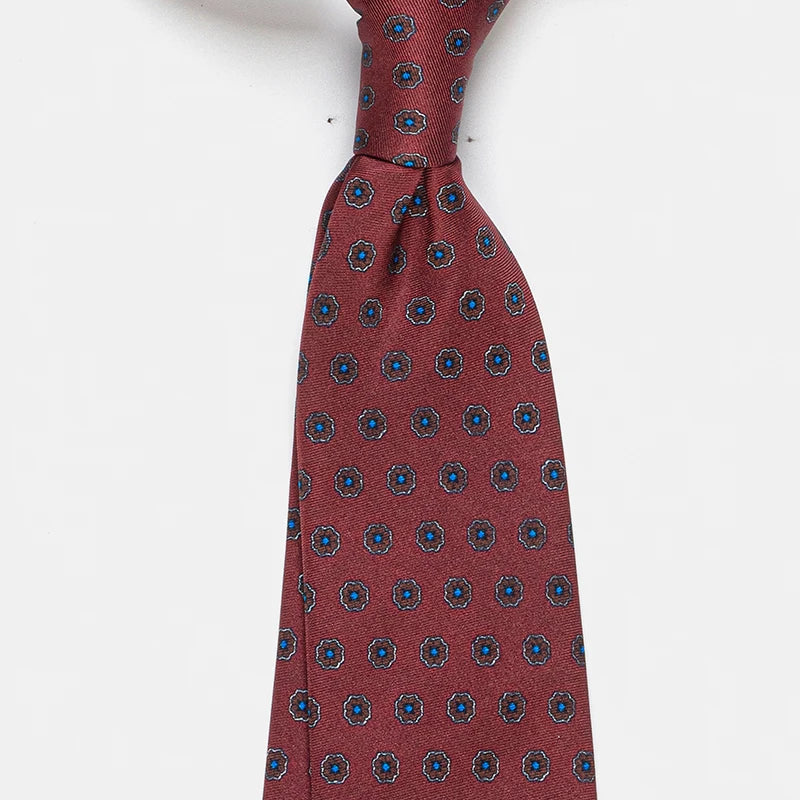 ZOMETG Floral Silk Neck Tie for Men