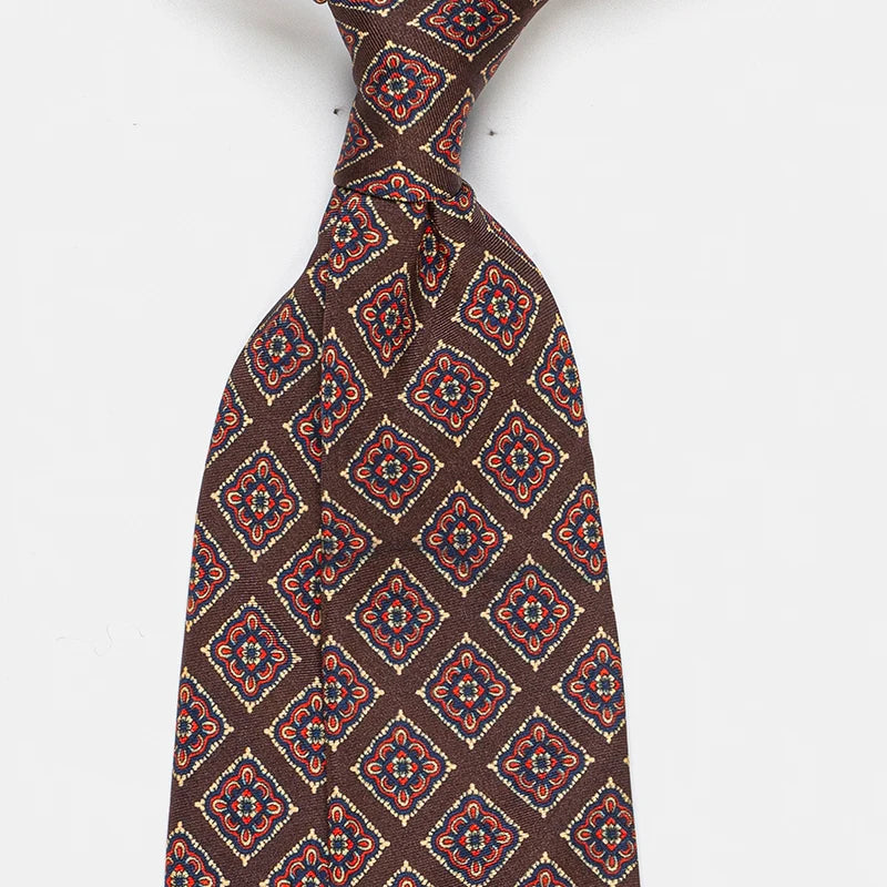 ZOMETG Floral Silk Neck Tie for Men