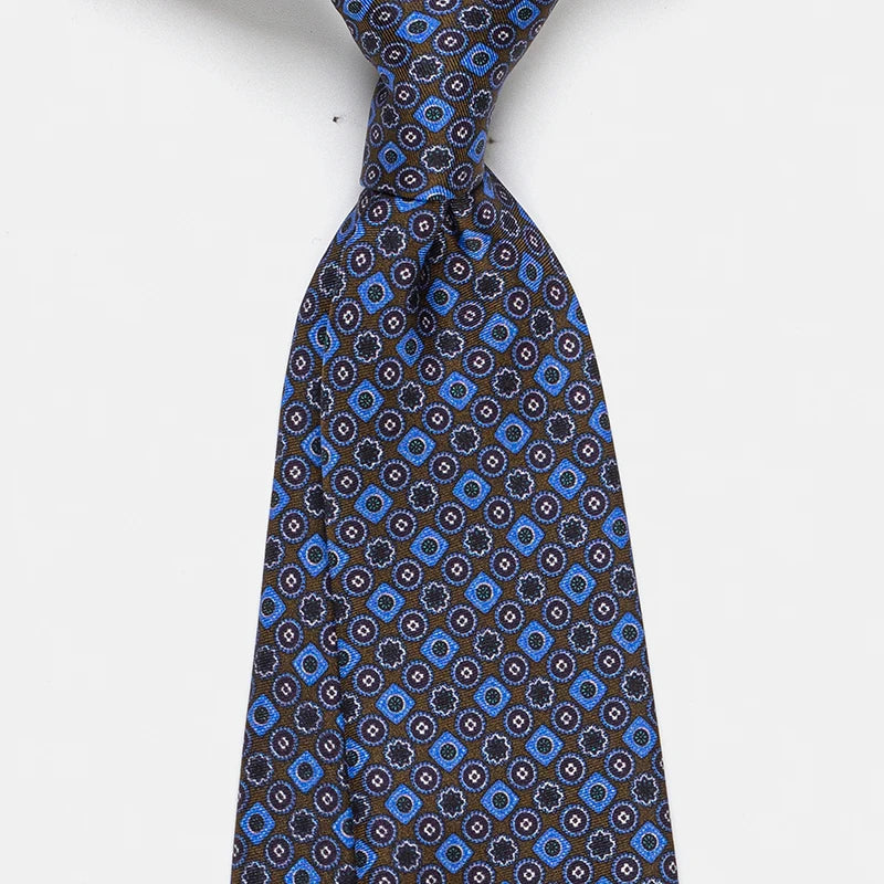 ZOMETG Floral Silk Neck Tie for Men