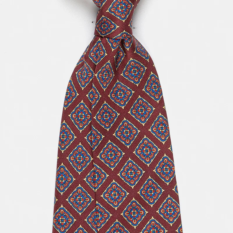 ZOMETG Floral Silk Neck Tie for Men