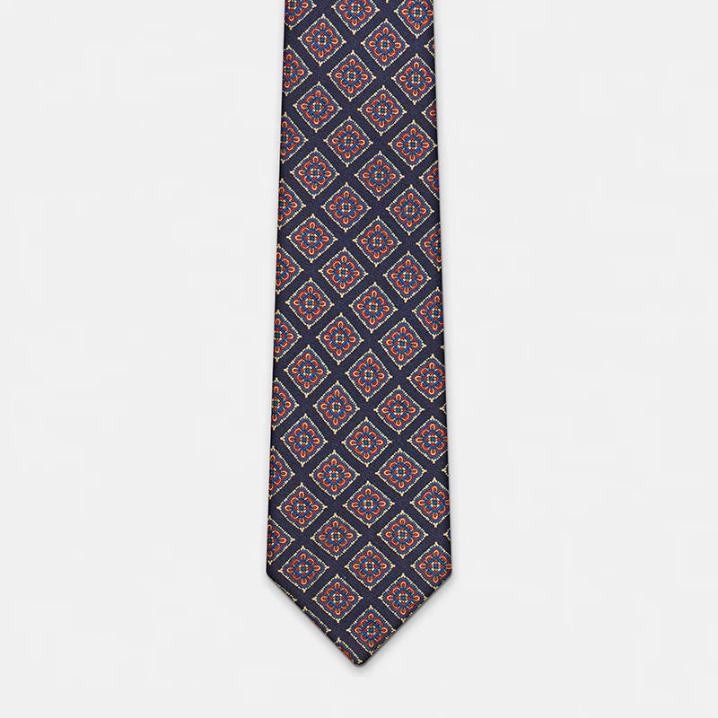 ZOMETG Floral Silk Neck Tie for Men