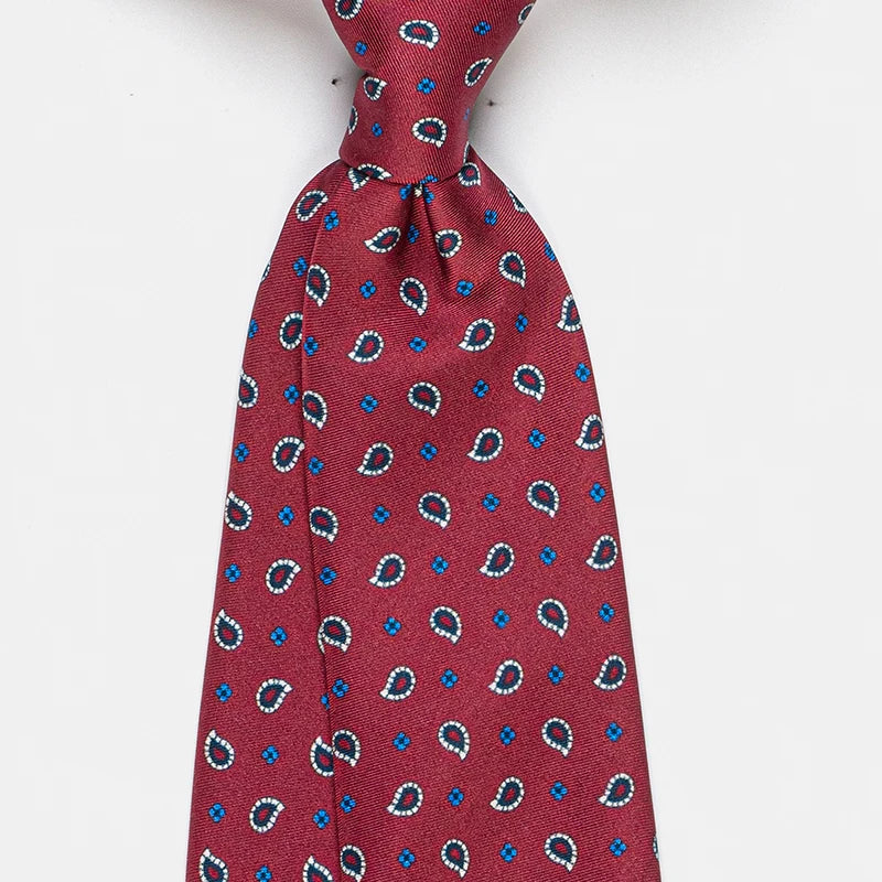 ZOMETG Floral Silk Neck Tie for Men