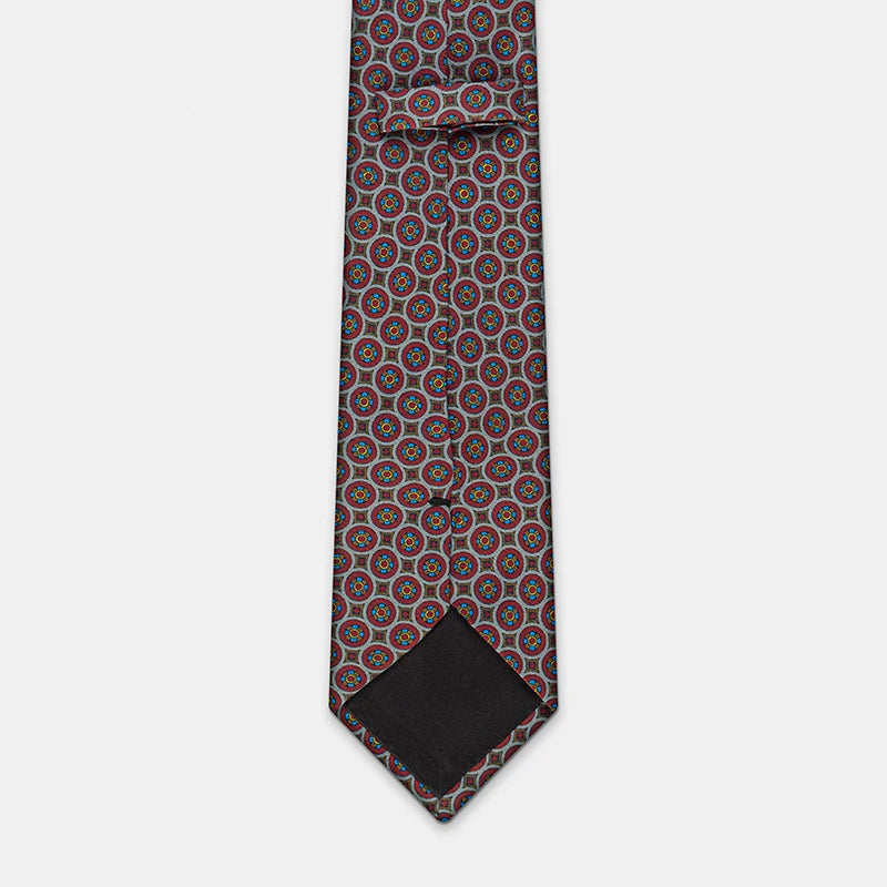 ZOMETG Floral Silk Neck Tie for Men