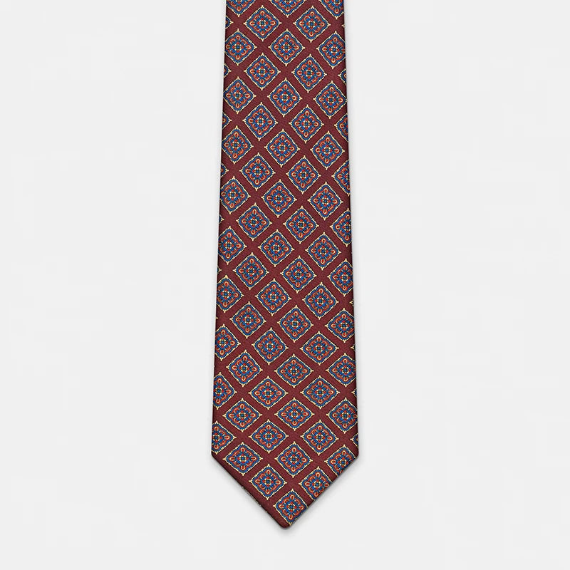 ZOMETG Floral Silk Neck Tie for Men