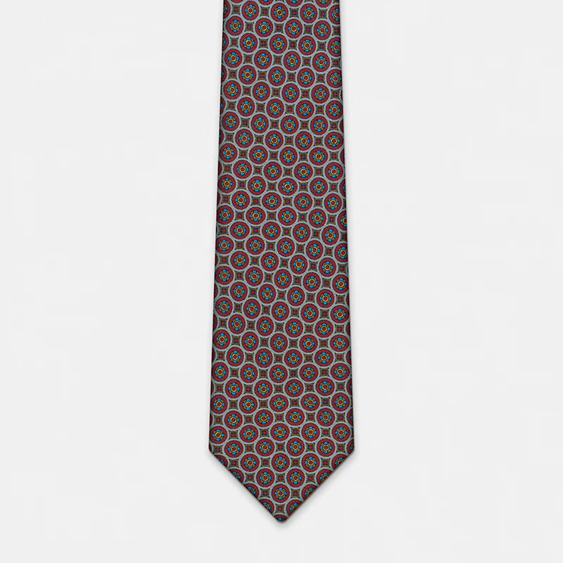 ZOMETG Floral Silk Neck Tie for Men