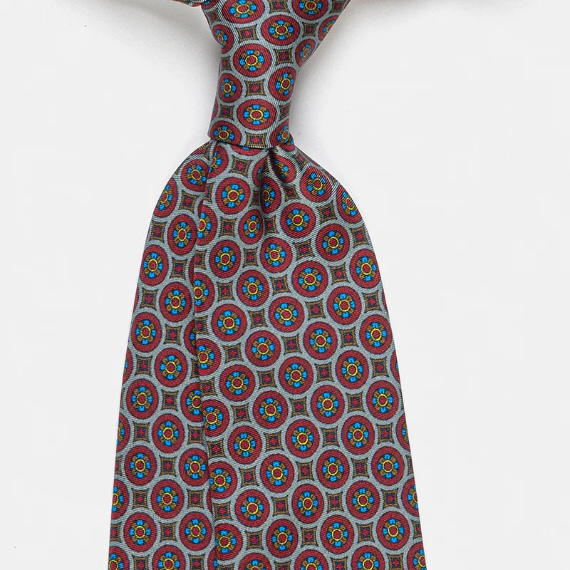 ZOMETG Floral Silk Neck Tie for Men