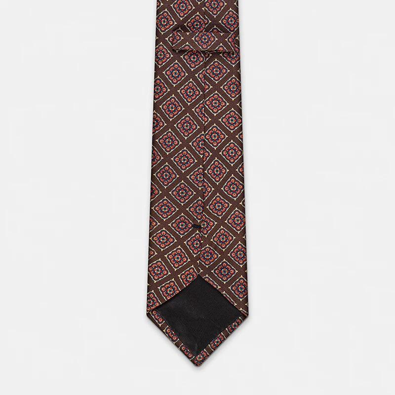 ZOMETG Floral Silk Neck Tie for Men