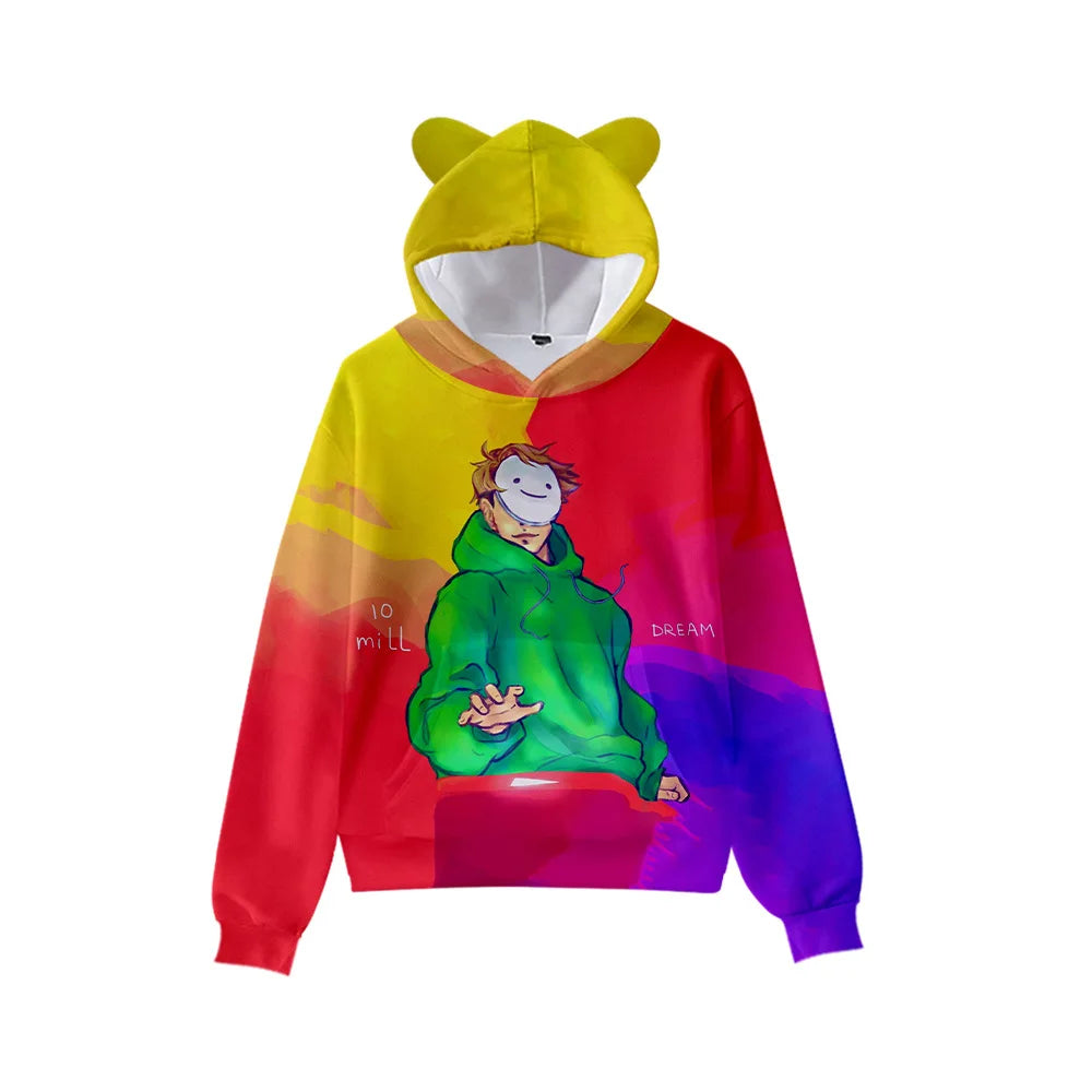 Men’s Casual Cartoon Hooded Hoodie – Spring and Autumn by NoEnName_Null