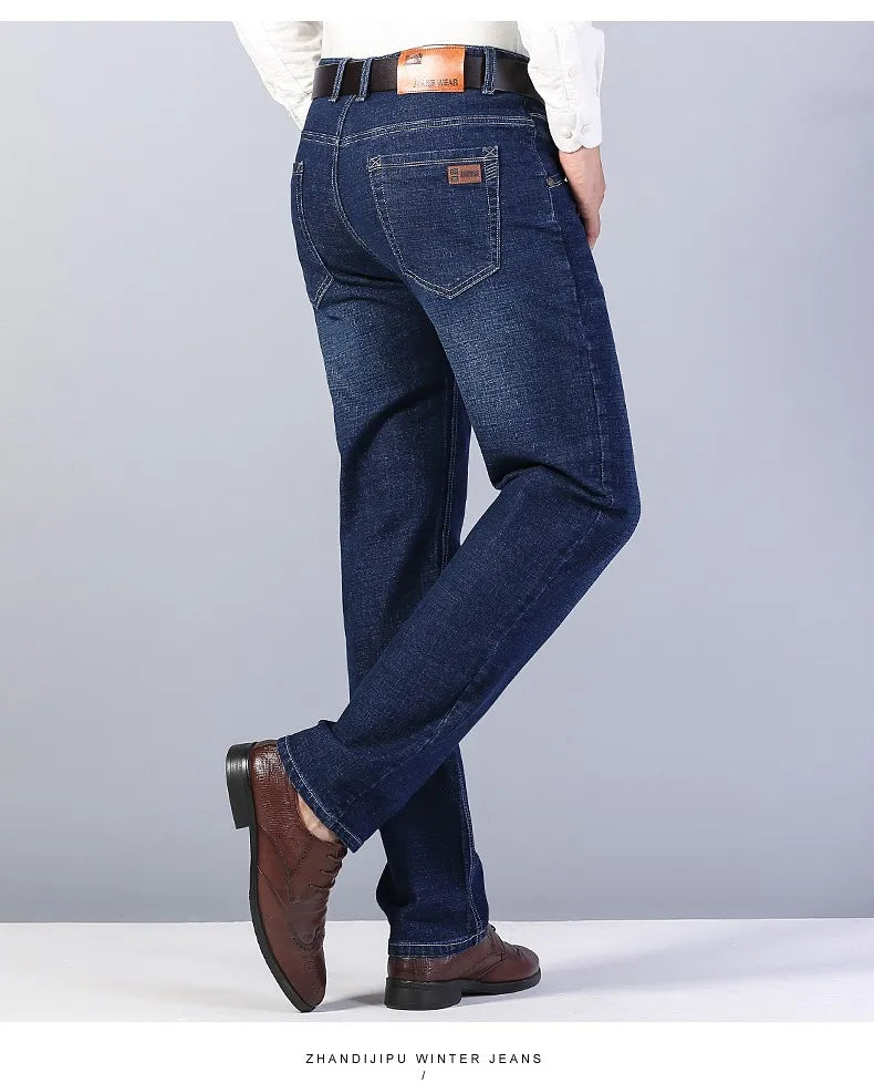 Men’s Casual Straight-Leg Denim Jeans