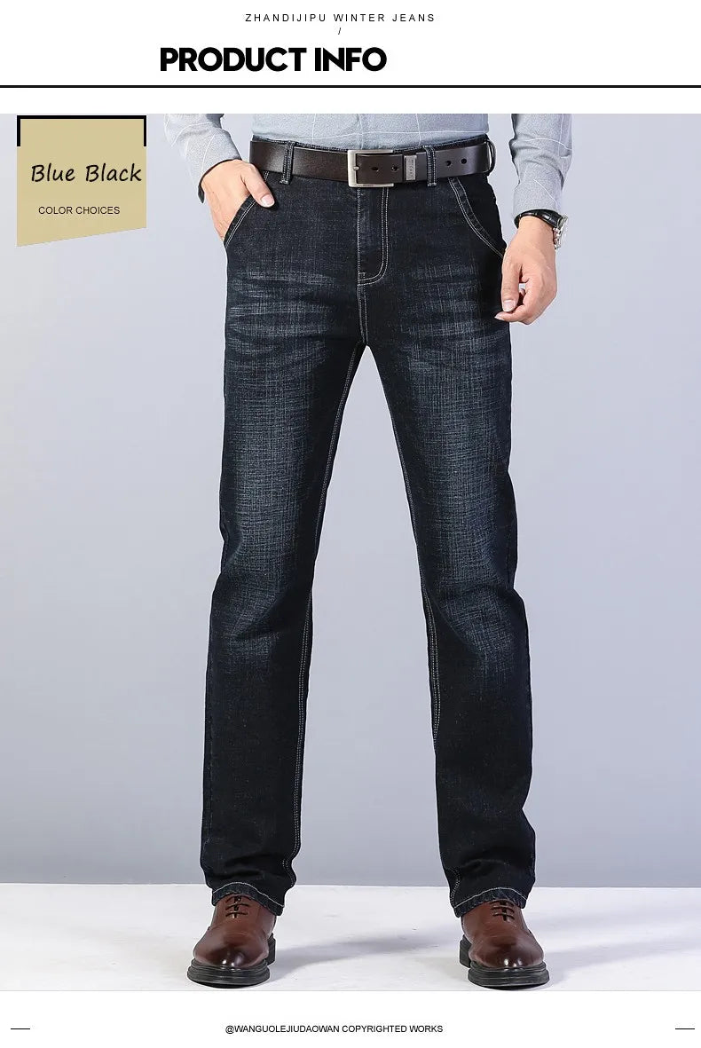 Men’s Casual Straight-Leg Denim Jeans