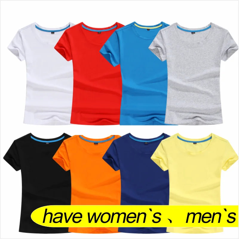 Women's T-Shirts Couple Clothes Your Own Design Logo/Short Sleeve Lady Casual Tops