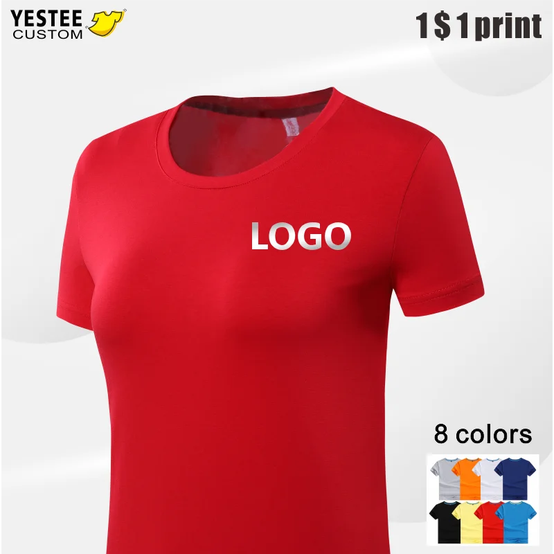 Women's T-Shirts Couple Clothes Your Own Design Logo/Short Sleeve Lady Casual Tops