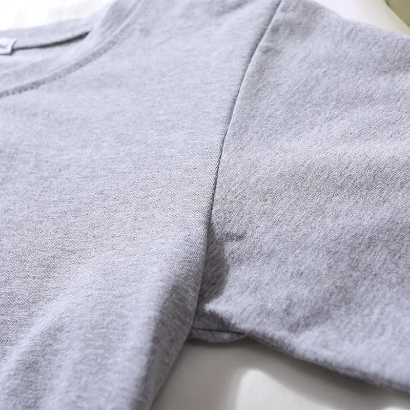 Summer Short Sleeve T Shirts Women  Solid O Neck High Waist Crop Top Tee Female Casual Loose T Shirt